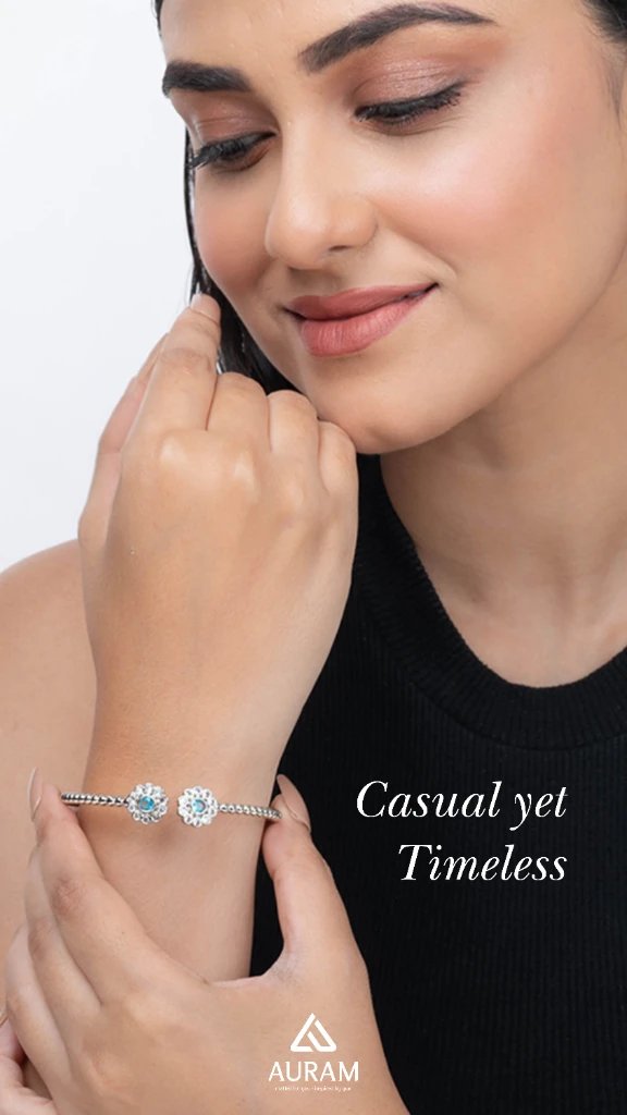 Auram Jewellery Gemstone Open Cuff Bracelet - Casual yet Timeless