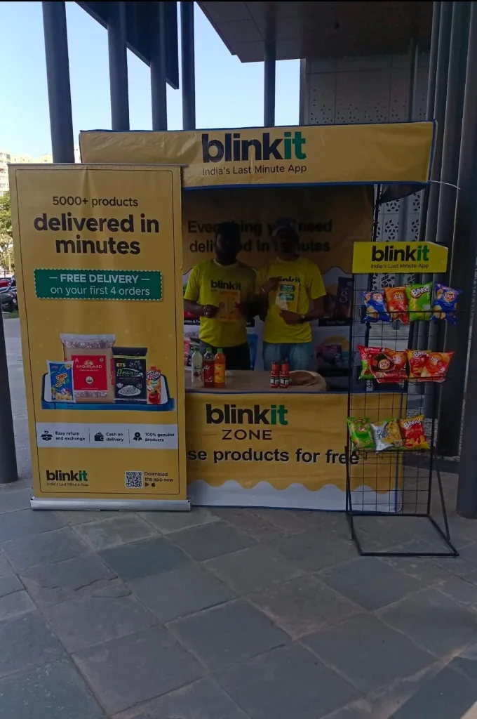 Blinkit consumer engagement at residential society activation
