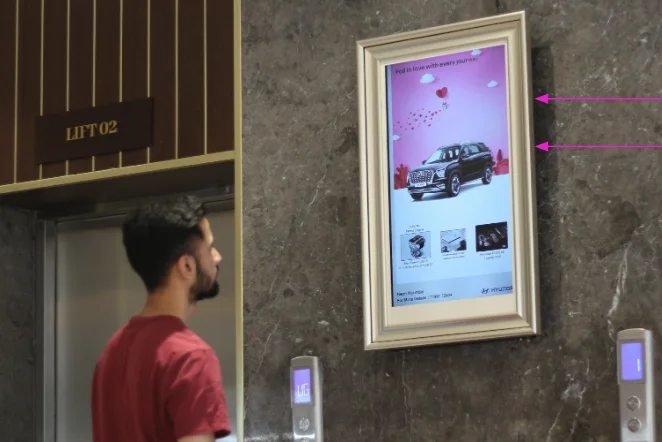 Digital Screen in Society Lobby