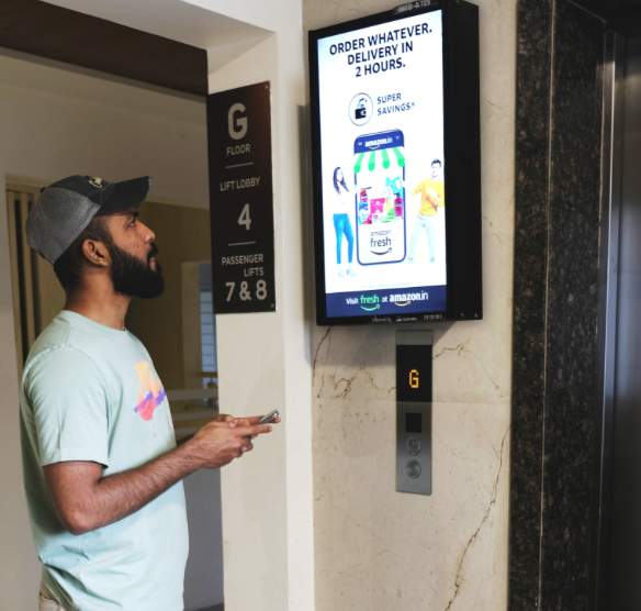 Digital Display in Residential Complex