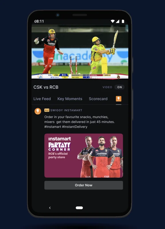 IPL Sports BrandTab Display