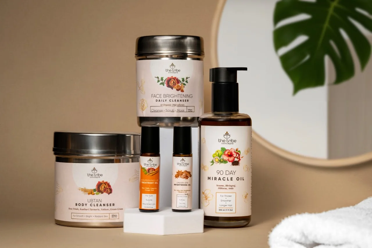 Skincare product shoot for Tribe Concepts by Paaru Studio Bangalore